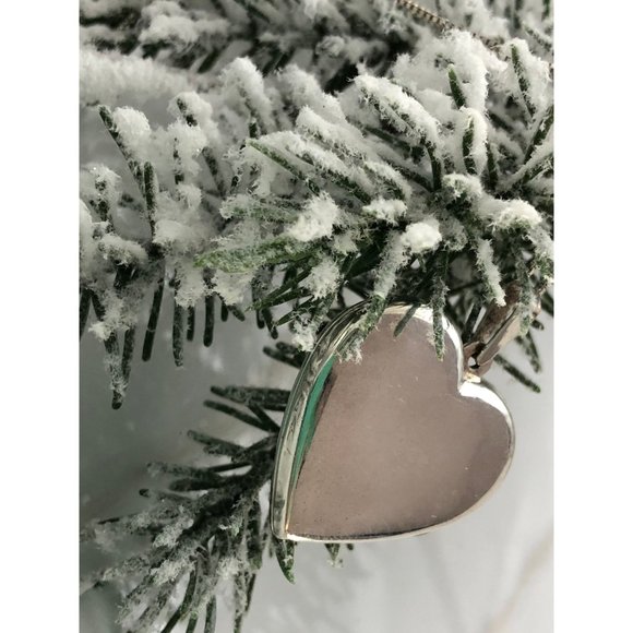 Sterling Silver Heart Locket Necklace - Picture 7 of 7